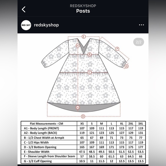 Red Sky dress XS - Picture 4 of 4